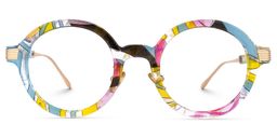 Dylan Multicolor Round Glasses0
