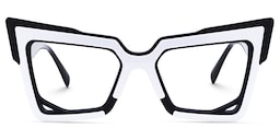 Baley Cateye White Glasses0