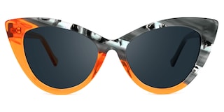 Maxine Cateye Orange Sunglasses0
