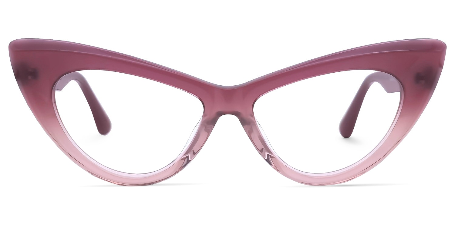 ネゴラ Diallo Cateye Rose-Taupe Glasses | Zeelool Glasses