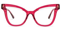 Bautista Cateye Red Glasses0
