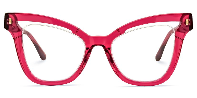 Bautista Cateye Red Glasses