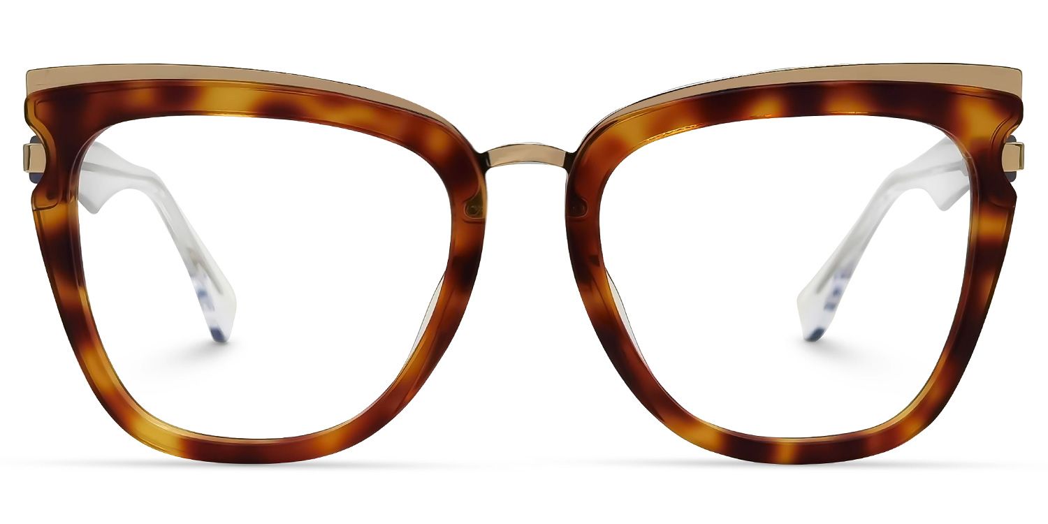 Vitez Square Tortoise Glasses | Zeelool Glasses0
