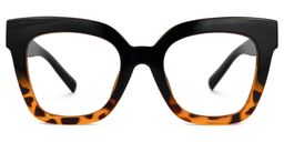Malcolm Two-Tone Square Glasses0