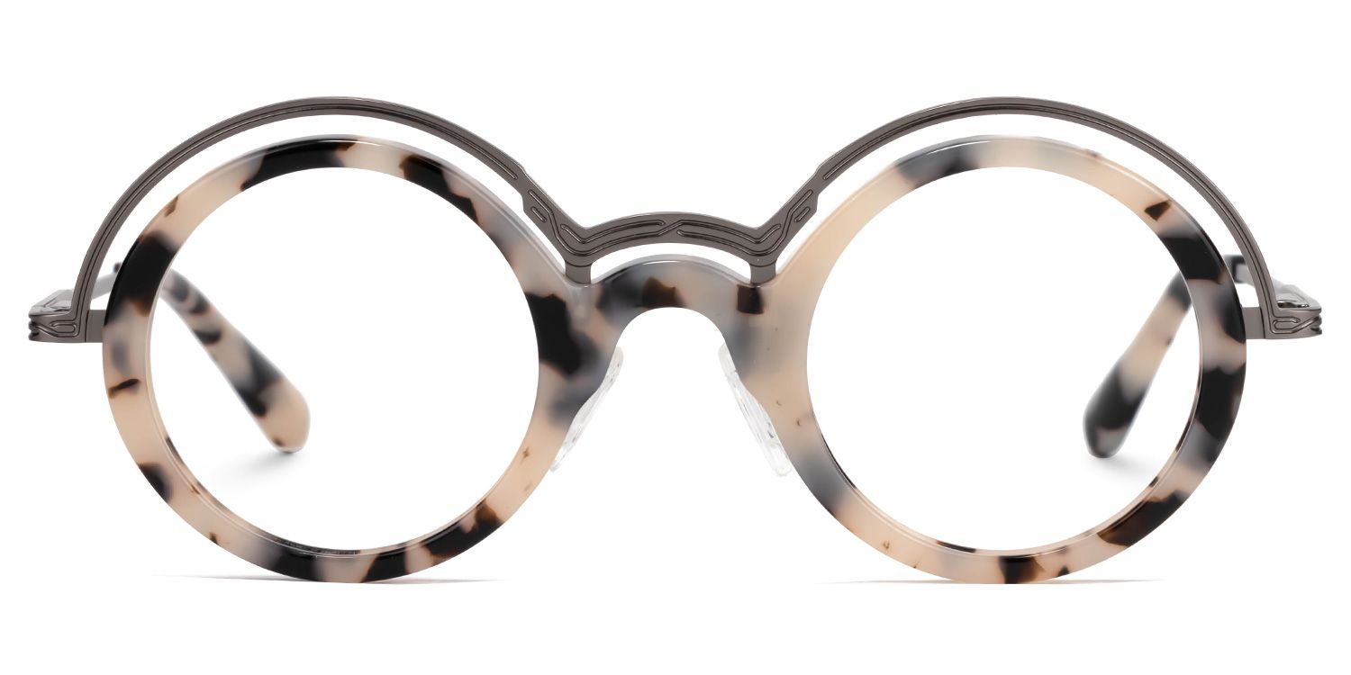 Suzzette Round Tortoise Glasses | Zeelool Glasses0