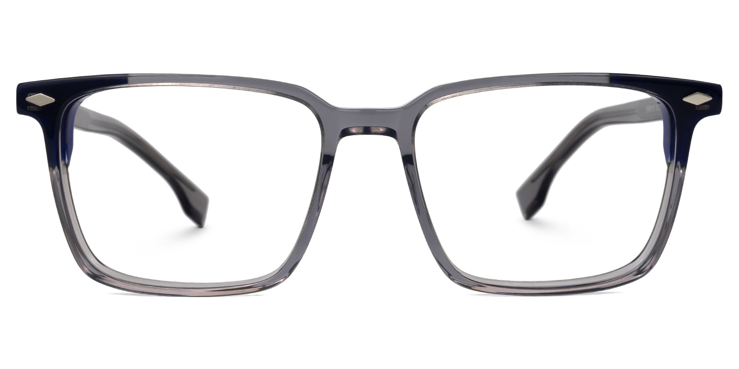 Davila Rectangle Gray Glasses | ZEELOOL Canada0