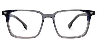 Davila Rectangle Gray Glasses0