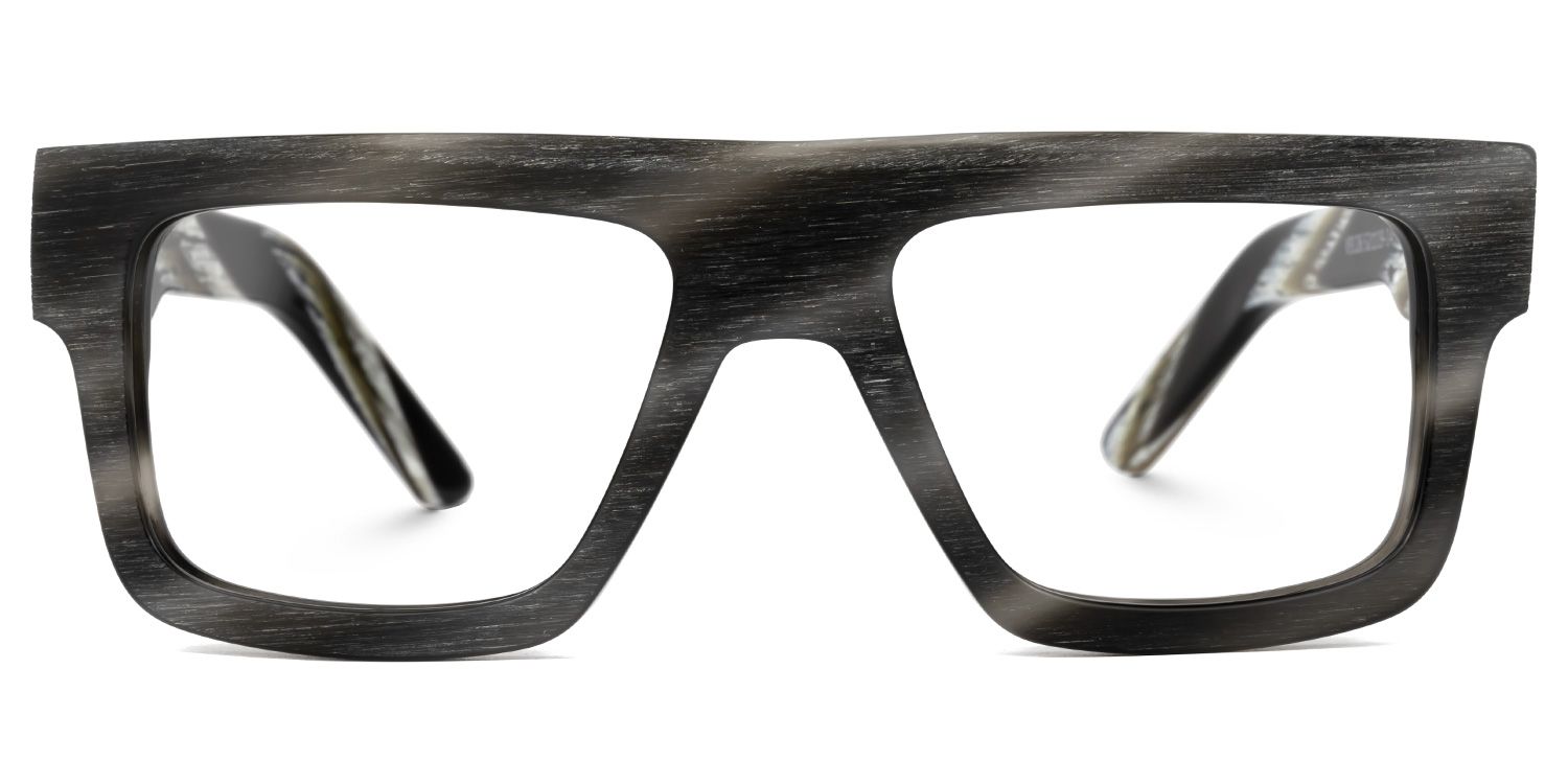 Tavasha Rectangle Gray Glasses | Zeelool Glasses0