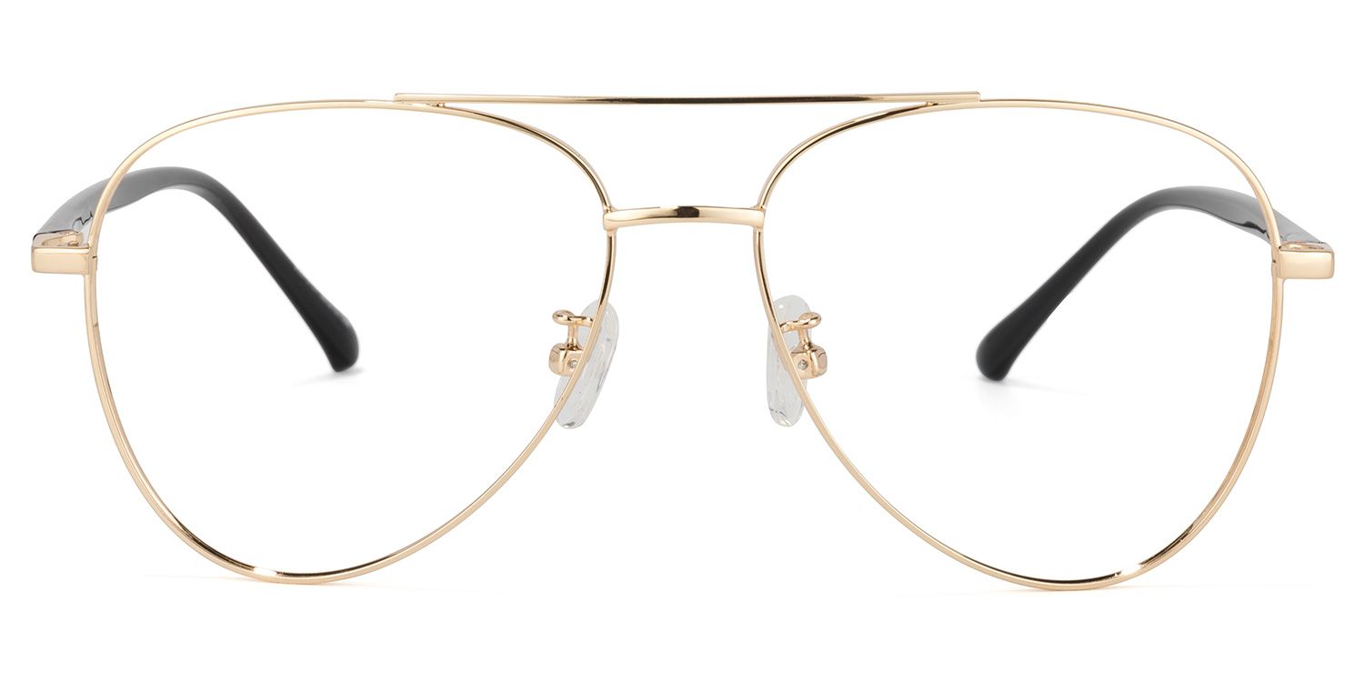 Paige Aviator Gold Glasses | Zeelool Glasses1