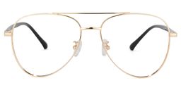 Paige Aviator Gold Glasses1