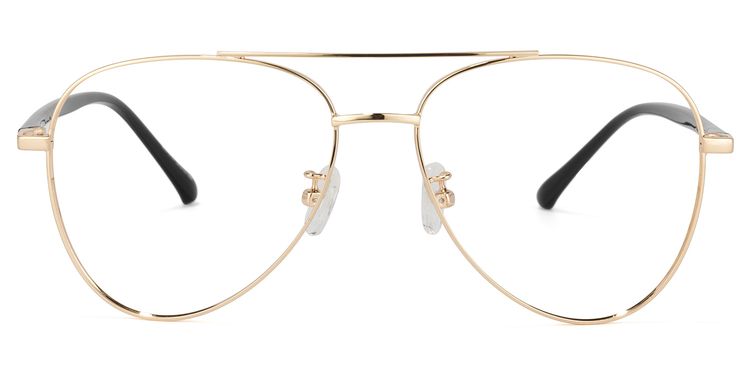 Paige Aviator Gold Glasses