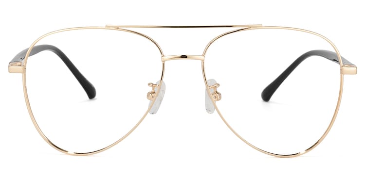 Paige Aviator Gold Glasses