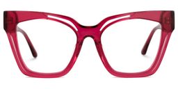 Domena Square Red Glasses0