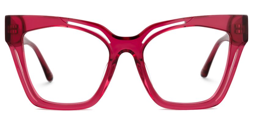 Domena Square Red Glasses