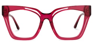 Domena Square Red Glasses0