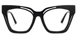 Domena Square Black Glasses0