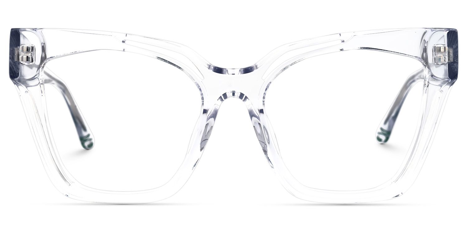 Domena Square Crystal Glasses | Zeelool Glasses0