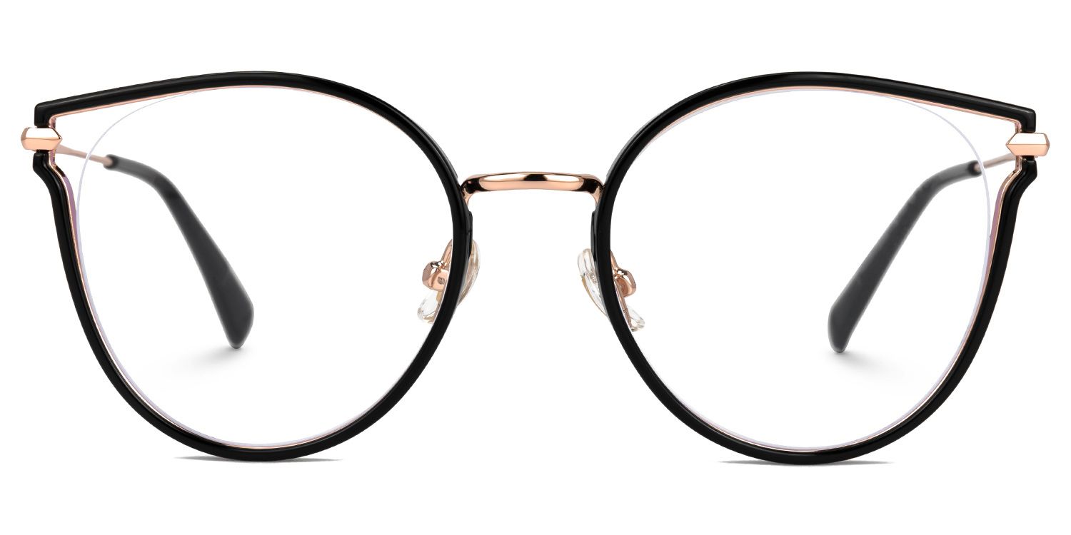 Latifa Cateye Black Glasses | Zeelool Glasses0