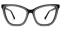 Goswami Square Black Glasses0