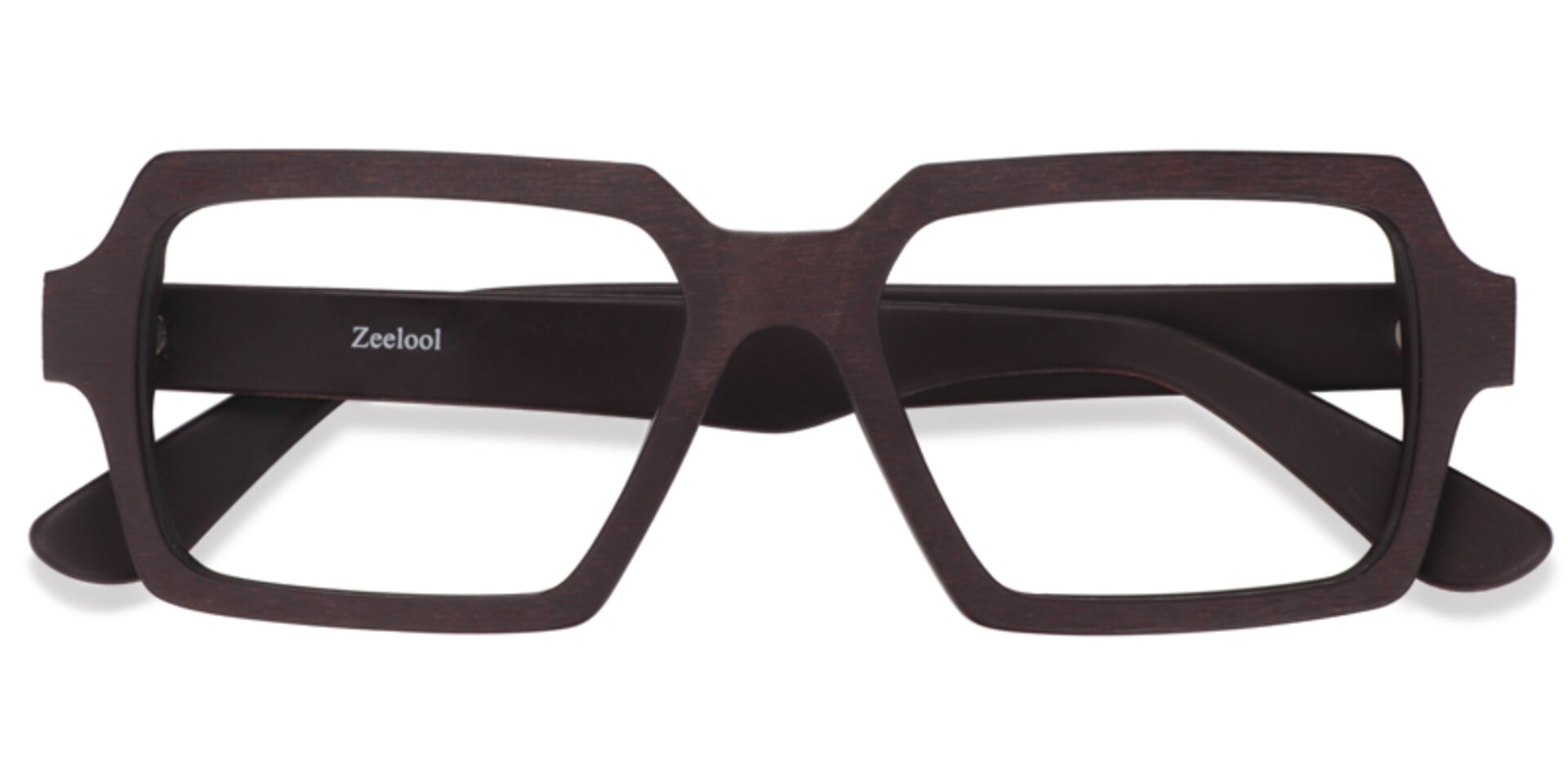 Arthur Geometric Brown Glasses | Zeelool Glasses1