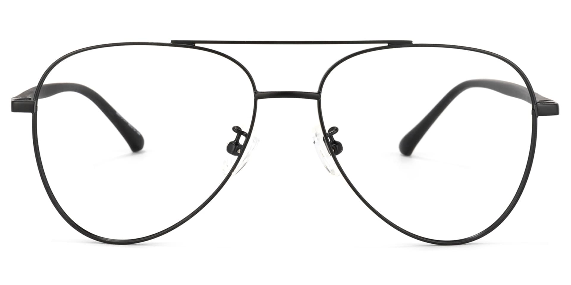 Paige Aviator Black Glasses | Zeelool Glasses0