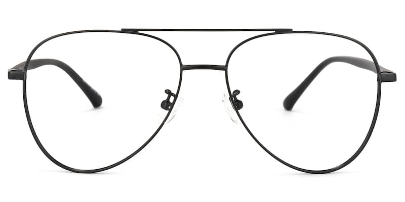 Paige Aviator Black Glasses | Zeelool Glasses0