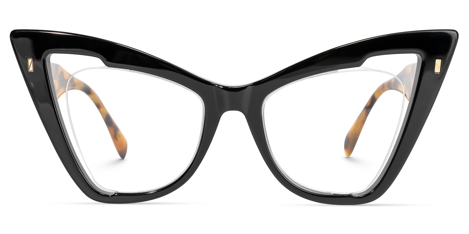 Yaienne Cateye Black Glasses | Zeelool Glasses