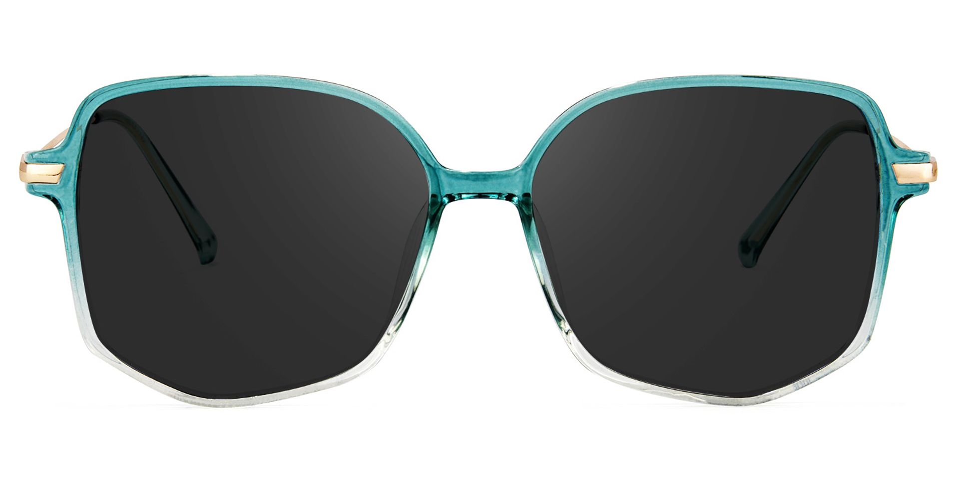 Payton Geometric Green Sunglasses | Zeelool Glasses0