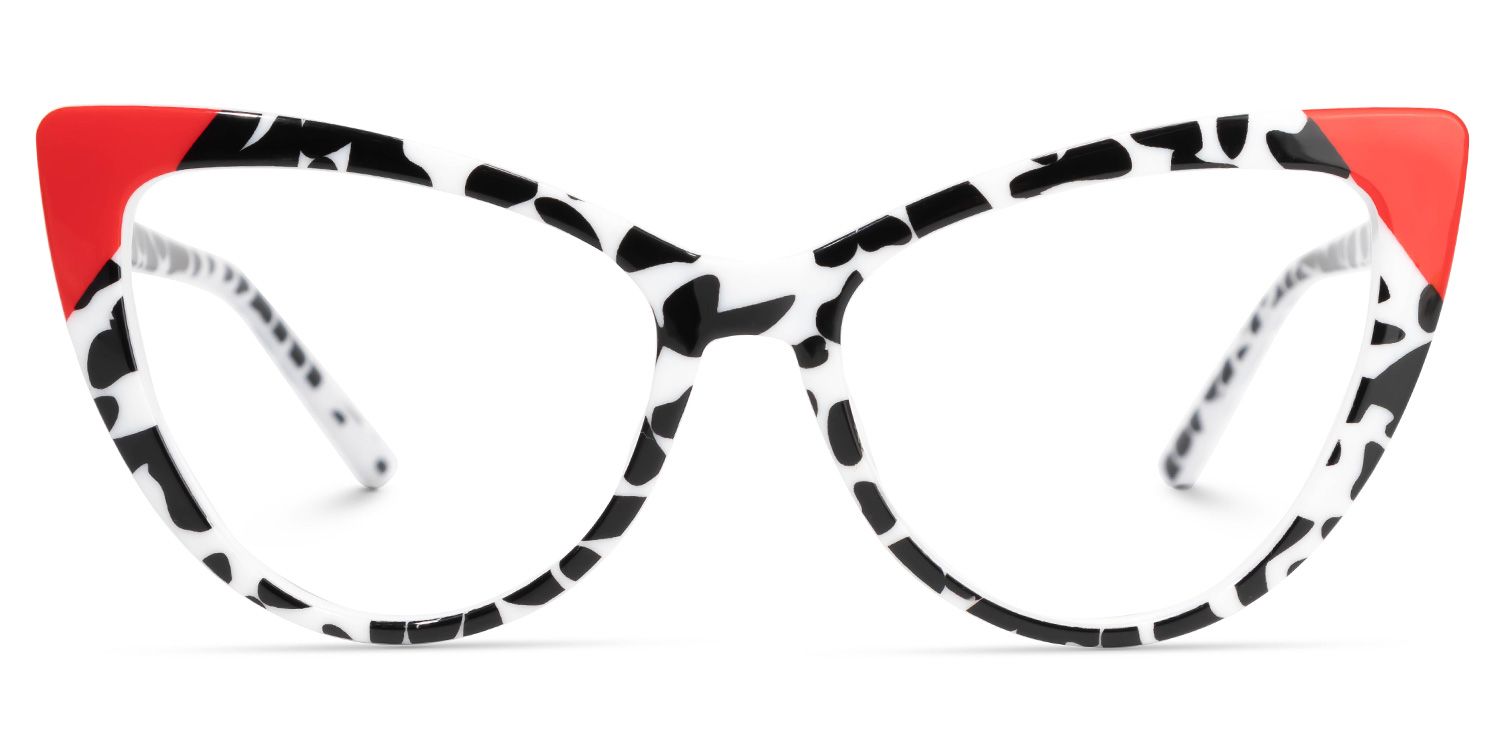 Chelsy Cateye Two-Tone Glasses | Zeelool Glasses0