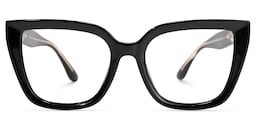 Mirta Square Black Glasses0