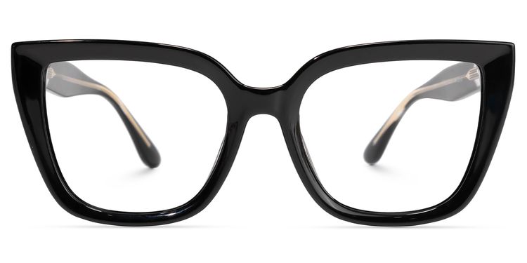 Mirta Square Black Glasses