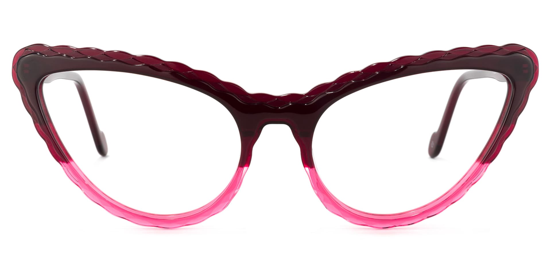 Presley Cateye Dark-Red Glasses | Zeelool Glasses0