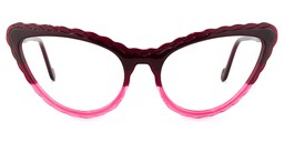 Presley Cateye Dark-Red Glasses0
