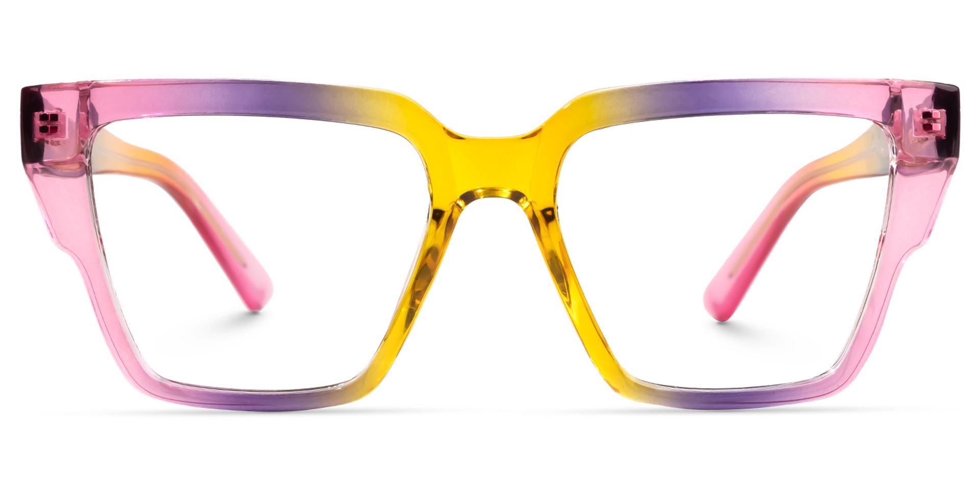 Hemazro Square Pink Glasses | Zeelool Glasses0