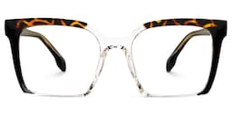 Misty Square Black Glasses0