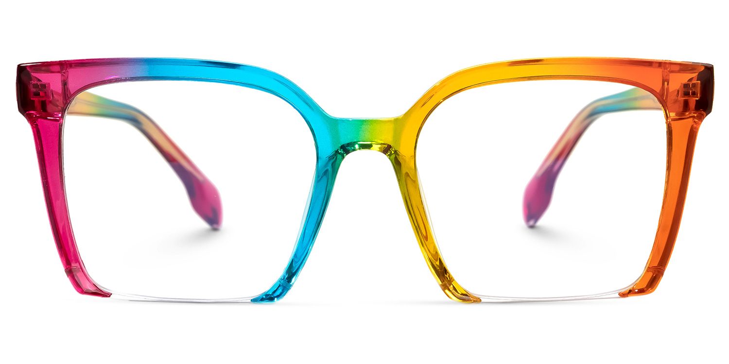 Misty Square Colorful Glasses | Zeelool Glasses0