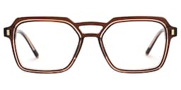 Beasley Square Brown Glasses0