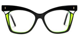 Folch Cateye Black Glasses0