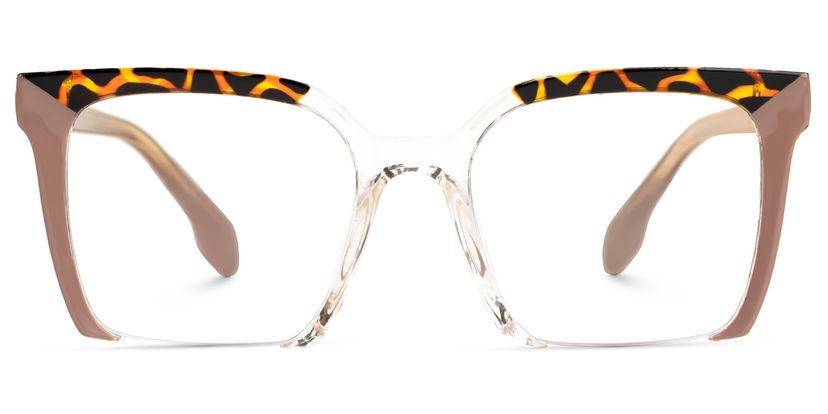 Misty Brown Square Glasses