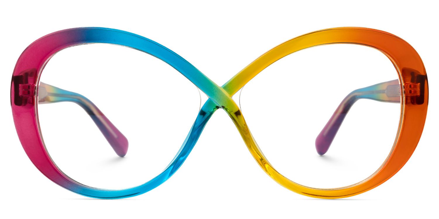 Kouassi Geometric Colorful Glasses | Zeelool Glasses0