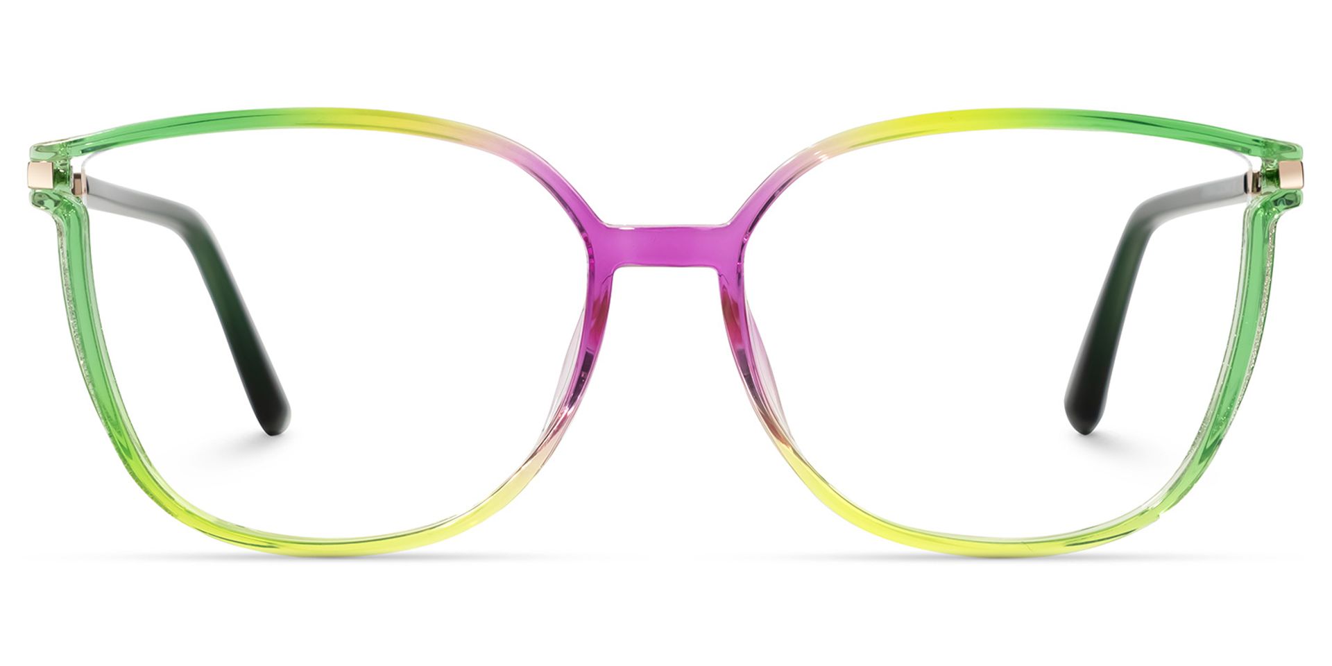 Rodz Square Green Eyeglasses and Multicolor Frames0
