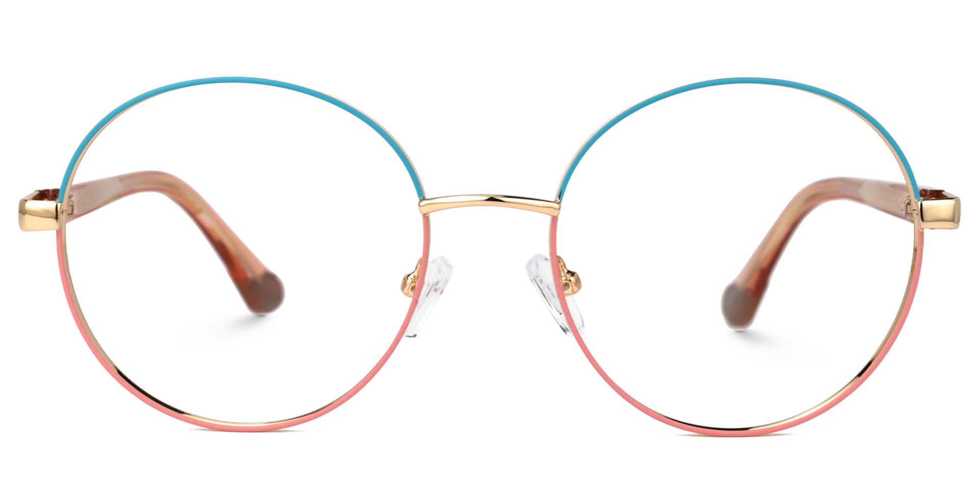 Palmore Round Blue-Orange Glasses | Zeelool Glasses0