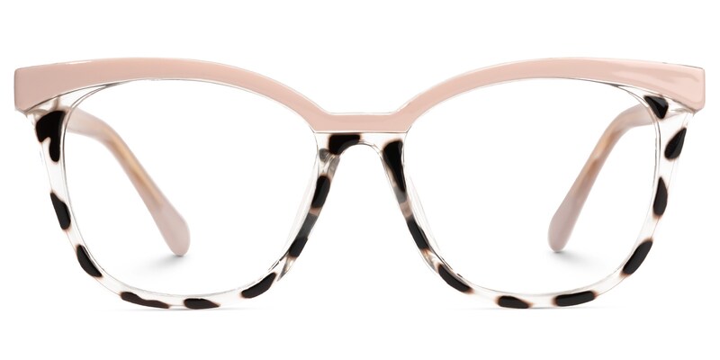 Folly Square Pink Glasses | Zeelool Glasses0