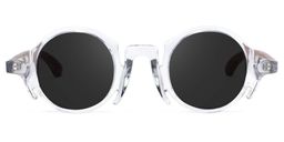 Charlie Round Clear Sunglasses0