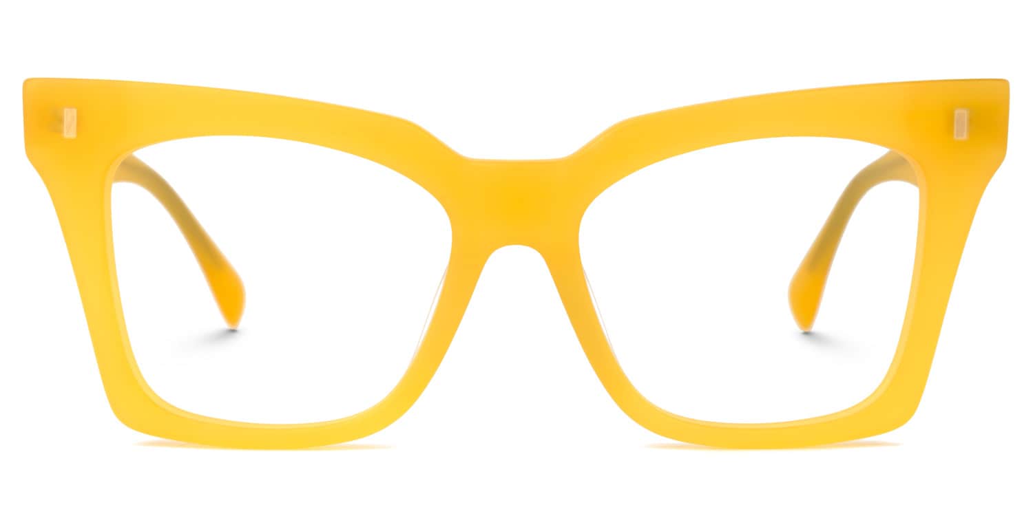 Gunn Square Yellow Glasses | Zeelool Glasses