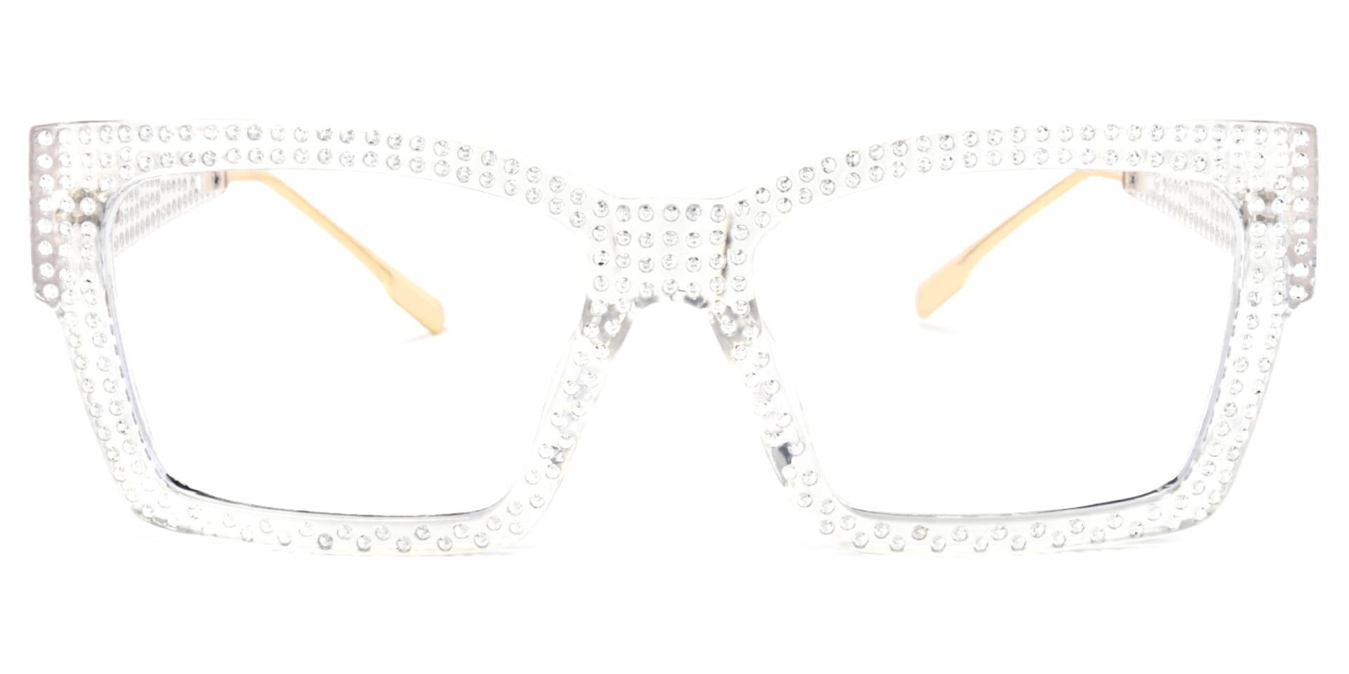 Drayton Square Crystal Glasses | Zeelool Glasses0
