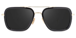 Gifford Aviator Black-Gold Sunglasses0