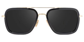 Gifford Aviator Black-Gold Sunglasses0