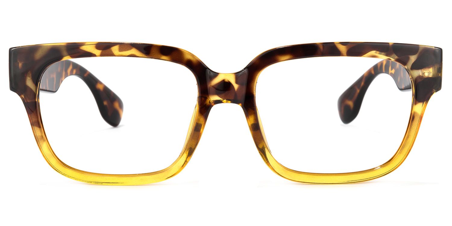 Colin Rectangle Tortoise Glasses | Zeelool Glasses0
