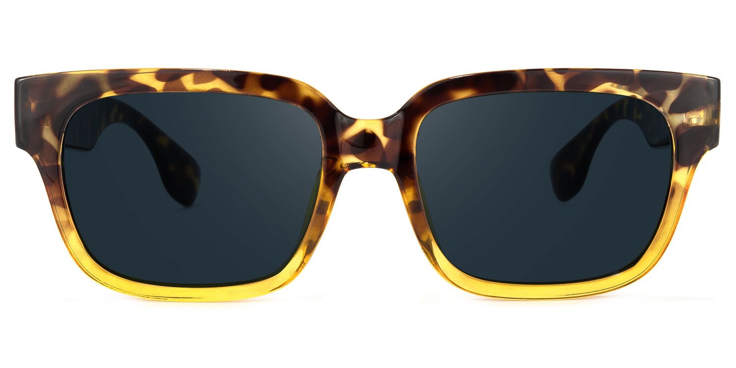 Colin Rectangle Tortoise Sunglasses | Zeelool Glasses0